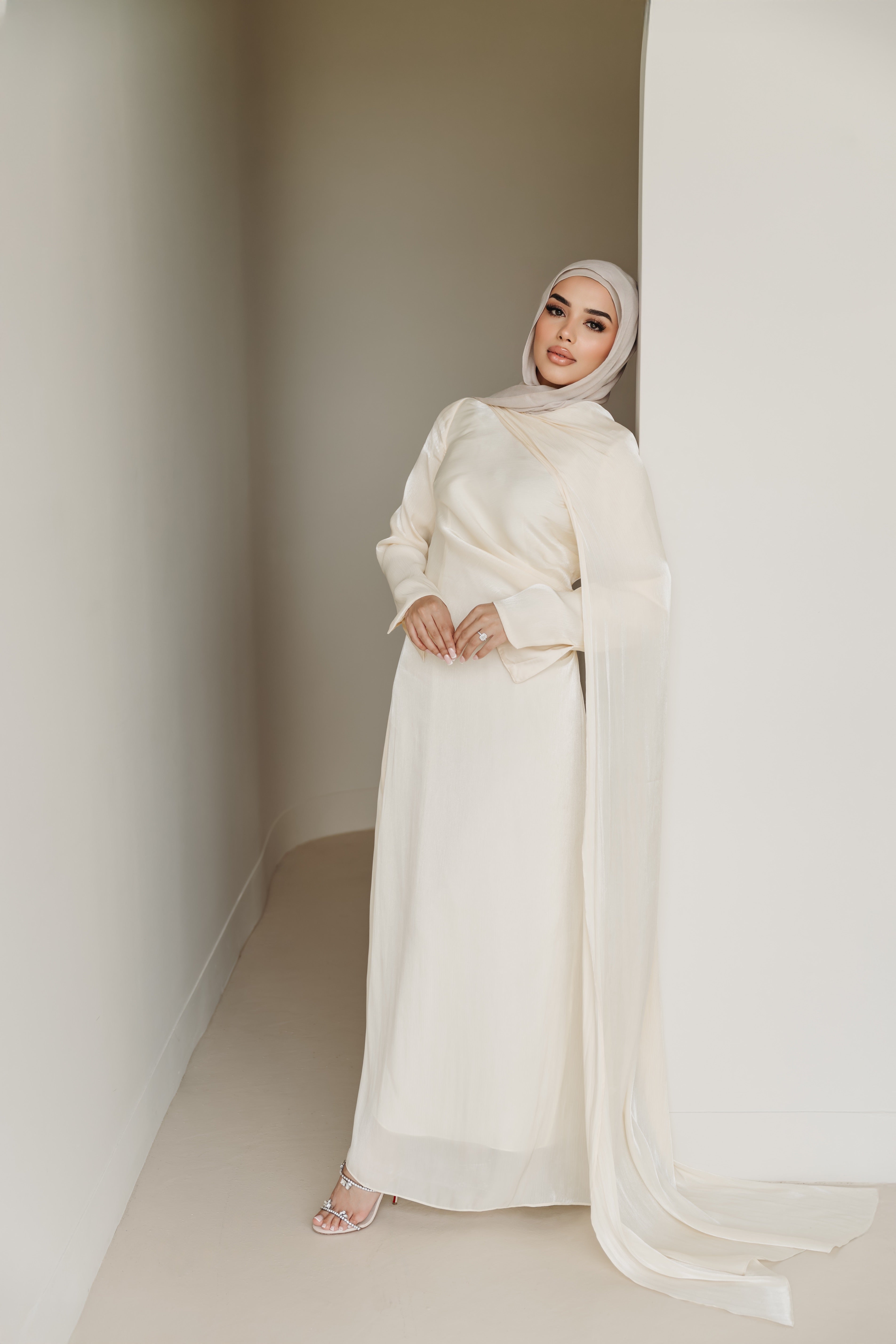 SIENNA Drape-Shoulder Modest Evening Dress | SANA THE LABEL SIENNA Drape-Shoulder Modest Evening Dress | SANA THE LABEL
